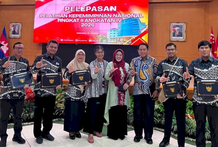 Sekda Ramadhan Hadiri Pelepasan PKN II, Enam Pejabat Luwu Timur Rampungkan Proyek Perubahan Inovatif