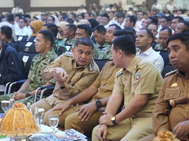 Wali Kota Makassar, Munafri Arifuddin, saat menghadiri Seminar Nasional Koperasi Desa/Kelurahan Merah Putih (KDKMP) yang digelar di Kantor Gubernur Sulawesi Selatan, Selasa (4/8/2026). @Jejakfakta/dok. Humas Pemkot Makassar