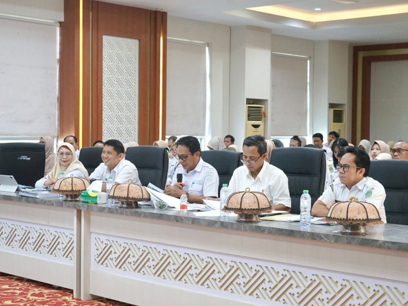 Evaluasi Sistem Akuntabilitas Kinerja Instansi Pemerintah (SAKIP) Tahun 2026 bersama Tim Evaluator KemenPAN-RB) dilaksanakan secara virtual dari Aula Sasana Praja, Kantor Bupati Luwu Timur, Rabu (5/8/2026). @Jejakfakta/dok. Humas Pemkab Lutim