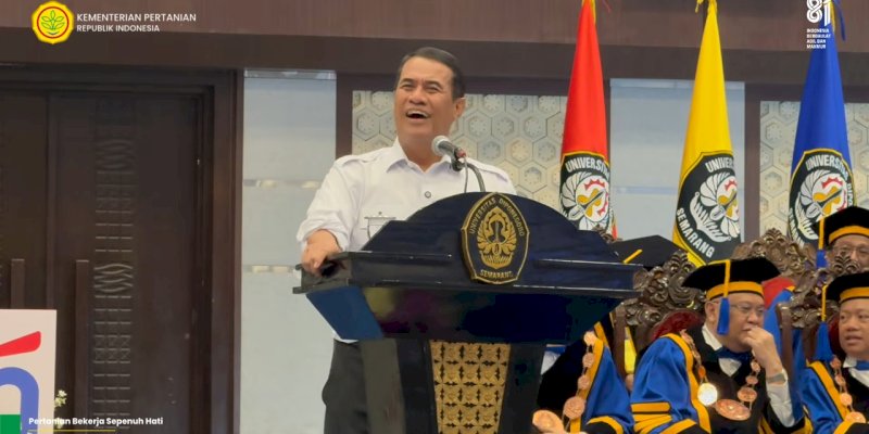 Mentan Amran Beri Motivasi ke 5.155 Mahasiswa Baru UNDIP, Tindak Lanjuti Aspirasi dengan Bantuan Langsung