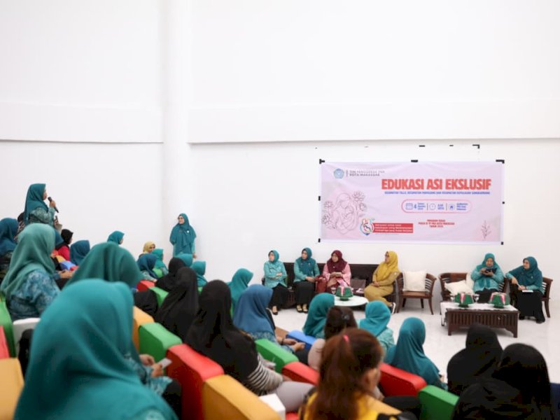 Tim Penggerak (TP) PKK Kota Makassar memperkuat edukasi tentang pentingnya pemberian Air Susu Ibu (ASI) eksklusif dalam momentum Pekan Ibu Menyusui Dunia (World Breastfeeding Week) 2026, di Auditorium Gedung TP PKK Kota Makassar, Kamis (6/8/2026). @Jejakfakta/dok. Humas Pemkot Makassar