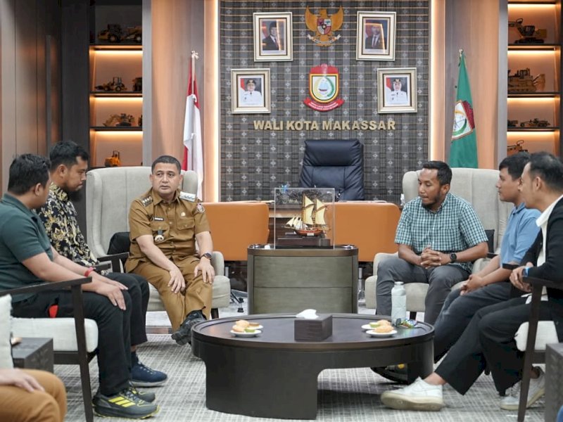 Rapat koordinasi antara Komunitas TDA Makassar dan Wali Kota Makassar Munafri Arifuddin di Kantor Balai Kota Makassar, Senin (10/8/2026). @Jejakfakta/dok. Humas Pemkot Makassar