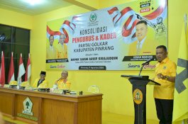 Ketua Golkar Pinrang Singgung Soal Kekeringan Saat Terima Roadshow IAS