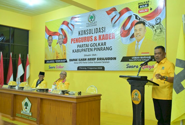 Ketua Golkar Pinrang Singgung Soal Kekeringan Saat Terima Roadshow IAS