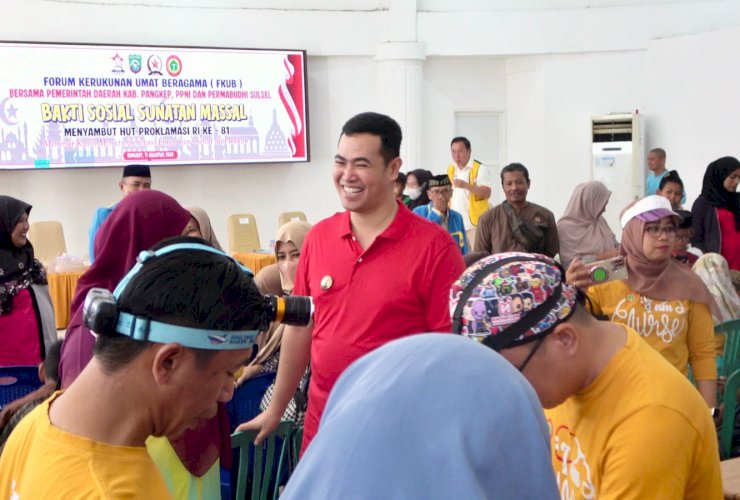 Lintas Agama Bersatu, 50 Anak Ikuti Sunatan Massal di Pangkep