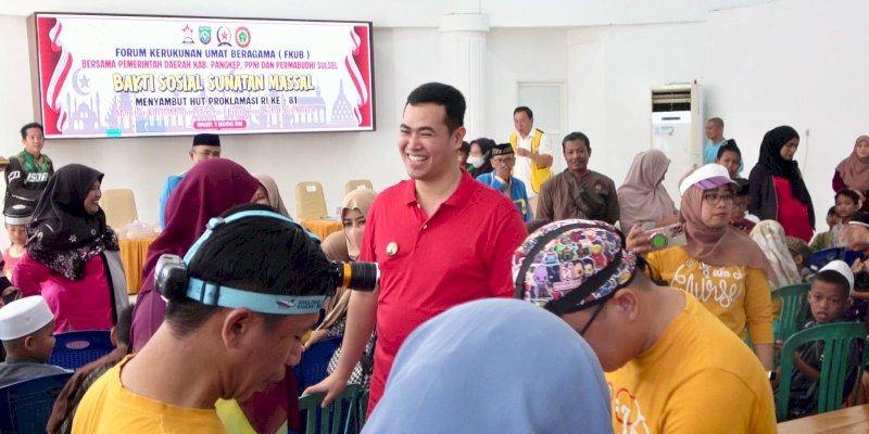 Lintas Agama Bersatu, 50 Anak Ikuti Sunatan Massal di Pangkep