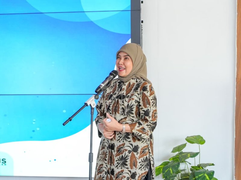 Wakil Wali Kota Makassar, Aliyah Mustika Ilham, membuka Create Smarter with AI Batch III di Amphitheater Makassar Creative Hub (MCH) Losari, Jalan Penghibur, Makassar, Kamis (13/8/2026). @Jejakfakta/dok. Humas Pemkot Makassar