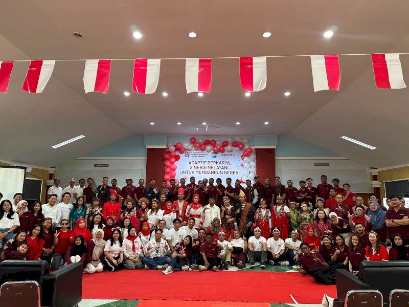 Syukuran HUT ke-28 GMTD sekaligus menyambut HUT ke-81 Kemerdekaan Republik Indonesia digelar pada Jumat (14/8/2026) dengan melibatkan jajaran manajemen dan karyawan GMTD. @Jejakfakta/dok. Ist.
