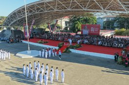 Paskibraka Makassar Terjemahkan Jiwa Bahari Lewat Formasi Benteng Fort Rotterdam