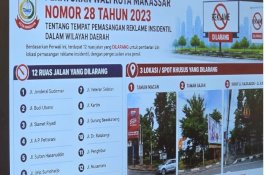 12 Ruas Jalan Protokol Makassar Dilarang Pasang Reklame, Bapenda Siapkan Master Plan
