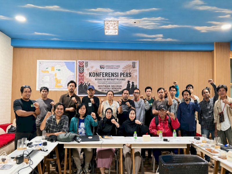Koalisi Rebut Ruang bersama warga tuntut setelah berakhirnya HGU PT Lonsum di Bulukumba menjadi awal pengembalian tanah dan pemulihan hak rakyat, bukan kesempatan menerbitkan penguasaan baru di atas konflik lama.  @Jejakfakta/dok. IST.