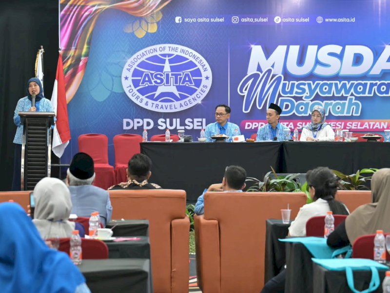 Aliyah Mustika Ilham terpilih secara aklamasi sebagai Ketua DPD Association of the Indonesian Tours and Travel Agencies (ASITA) Sulawesi Selatan periode 2026&ndash;2031. @Jejakfakta/dok. Humas Pemkot Makassar