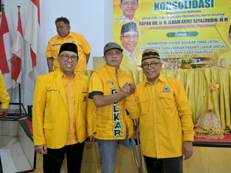 Ketua Perkumpulan Penyandang Disabilitas Indonesia (PPDI) Kabupaten Bulukumba, Suherman, resmi menyatakan bergabung dengan Partai Golkar dalam agenda konsolidasi yang berlangsung di Kantor DPD Golkar Bulukumba, Jalan Jenderal Sudirman, Kecamatan Ujung Bulu, Minggu (23/8/2026). @Jejakfakta/dok. IST.