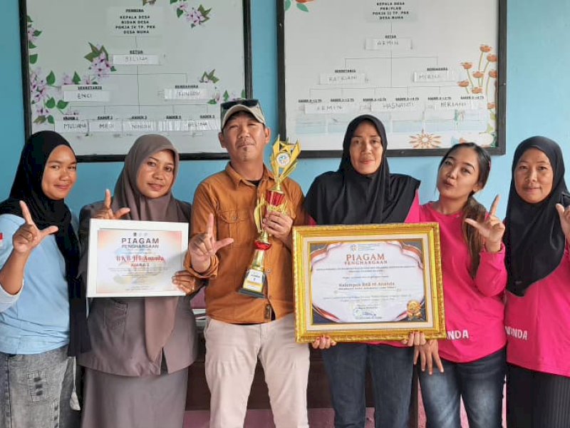 Kelompok Bina Keluarga Balita Holistik Integratif (BKB HI) Ananda yang merupakan bagian dari Kampung KB Desa Nuha, Kecamatan Nuha, Kabupaten Luwu Timur, meraih Juara 1 Lomba Kelompok BKB HI Tingkat Provinsi Sulawesi Selatan Tahun 2026. @Jejakfakta/dok. Humas Pemkab Lutim