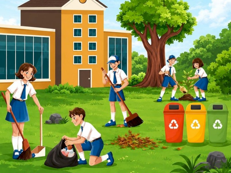 Dinas Lingkungan Hidup (DLH) Kabupaten Luwu Timur membangun budaya peduli lingkungan sejak usia sekolah. Salah satunya melalui inovasi Gerakan TAnggung Jawab Pelajar KeloLA LingKungan (TAPLAK). @Jejakfakta/dok. IST.