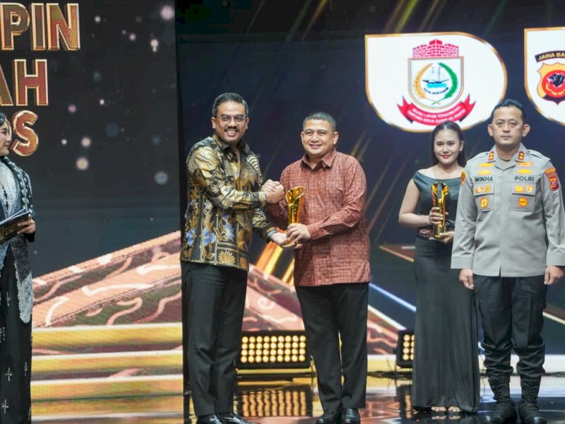 Wali Kota Makassar, Munafri Arifuddin, saat menghadiri malam penganugerahan yang berlangsung di Jakarta Concert Hall iNews Tower, Jalan Kebon Sirih, Jakarta Pusat, Kamis (27/8/2026). @Jejakfakta/dok. Humas Pemkot Makassar