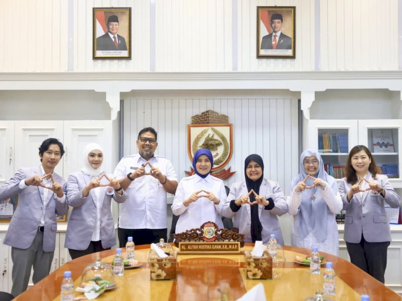 Wakil Wali Kota Makassar, Aliyah Mustika Ilham, saat menerima audiensi Pengurus ASKLIN Sulawesi Selatan di Ruang Rapat Wakil Wali Kota Makassar, Rabu (26/8/2026). @Jejakfakta/dok. Humas Pemkot Makassar