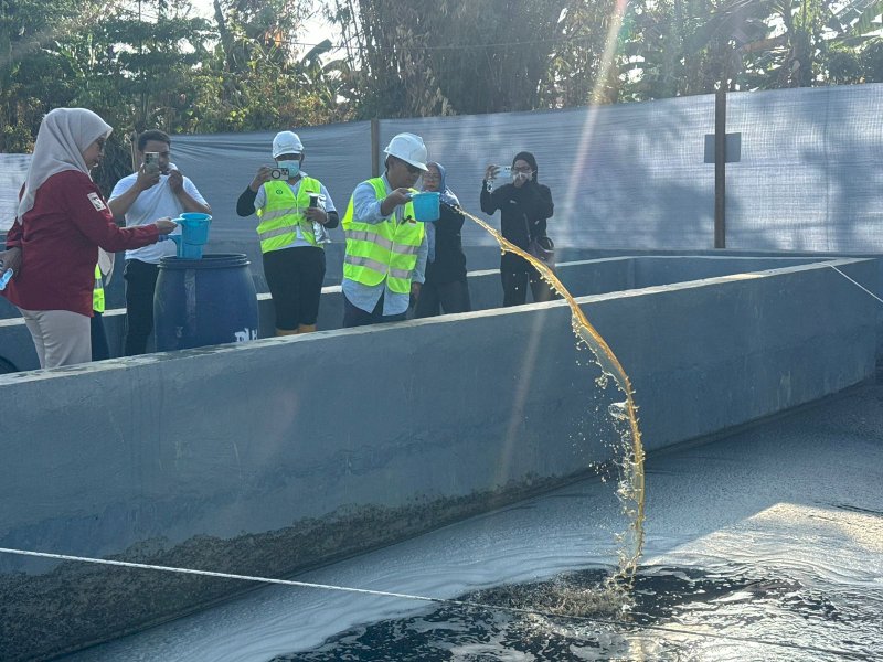 Penjernihan air lindi menjadi salah satu fokus penting dalam rangkaian pembenahan TPA Tamangapa, Antang secara keseluruhan. @Jejakfakta/dok. Humas Pemkot Makassar