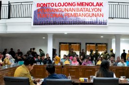 Lima Fraksi DPRD Bantaeng Tolak Pembangunan Yon TP di Lahan Berkonflik