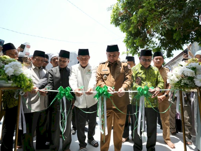 Wali Kota Makassar, Munafri Arifuddin, hadir meresmikan Masjid Baitul Aqsha yang berlokasi di Jalan K.H. Abdul Djabbar Ashiry, Kelurahan Pai, Kecamatan Biringkanaya, pada Senin (7/9/2026). @Jejakfakta/dok. Humas Pemkot Makassar