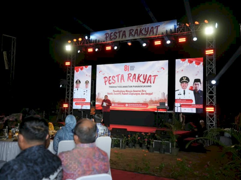 Wali Kota Makassar, Munafri Arifuddin, saat menghadiri Pesta Rakyat Kecamatan Panakkukang beberapa waktu lalu. @Jejakfakta/dok. Humas Pemkot Makassar