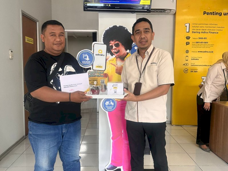 Memperingati Hari Pelanggan Nasional (Harpelnas) 2026, Adira Finance menghadirkan semangat #TerimaKasihSahabat melalui berbagai aktivitas apresiasi bagi pelanggan di Makassar. @Jejakfakta/dok. IST.