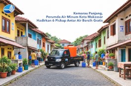 PDAM Makassar Siagakan 6 Pickup Antar Air Bersih ke Lorong yang Tak Terjangkau Mobil Tangki