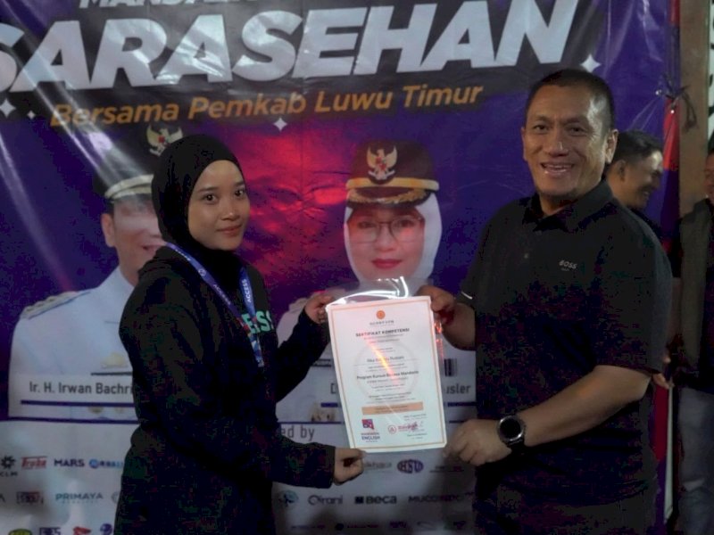 Bupati Luwu Timur, Irwan Bachri Syam, menghadiri sarasehan Program Mandarin-English (Mandalish) di Access English School, Pare, Kabupaten Kediri, Jawa Timur, Senin (7/9/2026). @Jejakfakta/dok. Humas Pemkab Lutim