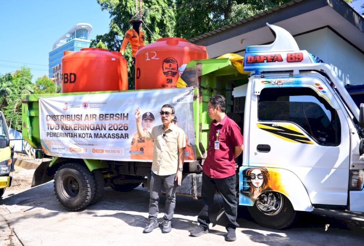 PDAM Makassar Salurkan 2.550 M³ Air Bersih untuk Warga Terdampak Kekeringan