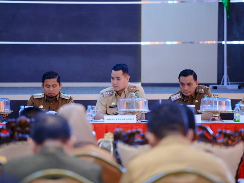 Bupati Pangkep, Muhammad Yusran Lalogau, menghadiri HLM TPID Zona III Sulawesi Selatan di Auditorium BJ Habibie Kota Parepare, Selasa (15/9/2026). @jejakfaktacom/Humas Pemda Pangkep