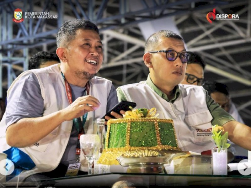 Kepala Dinas Pemuda dan Olahraga (Dispora) Kota Makassar, Syamsul Bahri, saat mendampingi Sekretaris Daerah Kota Makassar, Andi Zulkifly Nanda, membuka secara resmi MIMFest 2026, Kamis (2/7/2026). @Jejakfakta/dok. Ist.