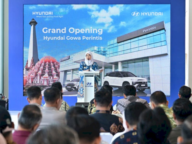 Wakil Wali Kota Makassar, Aliyah Mustika Ilham, saat menghadiri Grand Opening Hyundai Perintis di Jalan Perintis Kemerdekaan KM 9, Makassar, Jumat (18/9/2026). @Jejakfakta/dok. Humas Pemkot Makassar