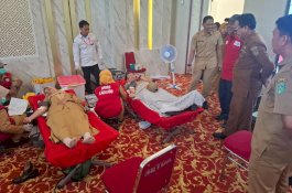 Pastikan Stok Darah Aman, Pemkab Lutim Gandeng PMI Gelar Donor Darah ASN