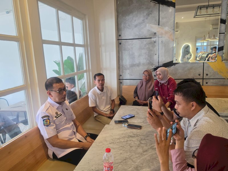 Sekretaris Daerah Kota Makassar, Andi Zulkifly Nanda, saat memberikan keterangan pers, Kamis (24/9/2026). @Jejakfakta/dok. Humas Pemkot Makassar