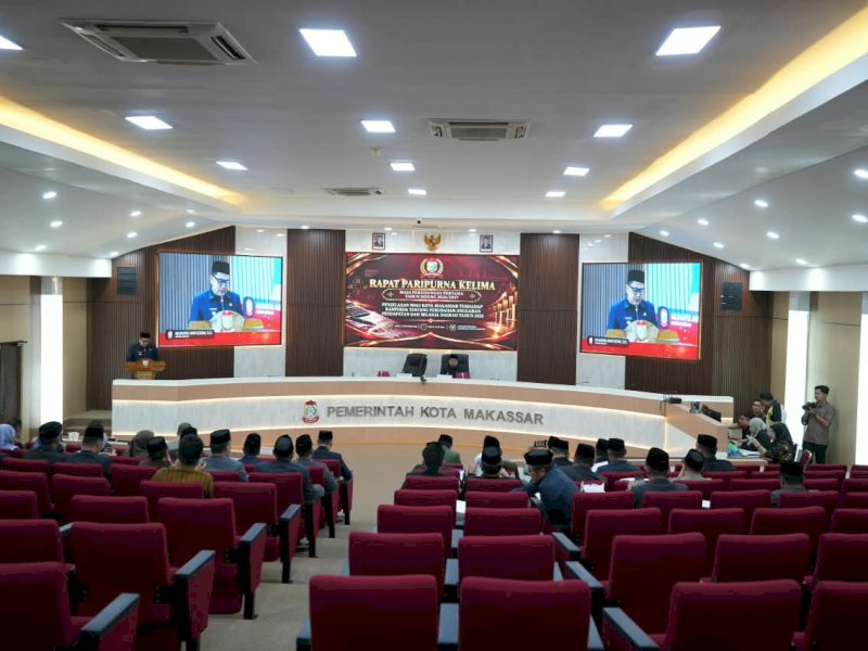 Wali Kota Makassar Munafri Arifuddin, saat menghadiri rapat paripurna APBD-P 2026 yang berlangsung di Ruang Sipakatau Lantai 2 Kantor Wali Kota Makassar, Jumat (25/9/2026). @Jejakfakta/dok. Humas Pemkot Makassar
