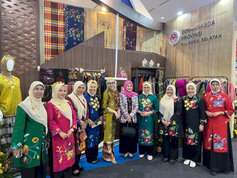 Ketua Dekranasda Kabupaten Gowa, Andi Tenri Indah Darmawangsyah, saat menghadiri pembukaan Kriyanusa 2026 yang digelar di Jakarta Convention Center (JCC), Jakarta, Sabtu (26/9/2026). @Jejakfakta/dok. Humas Pemkab Gowa