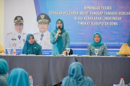TP PKK Gowa Dorong Keluarga Siaga Bencana dan Peduli Kebersihan Lingkungan