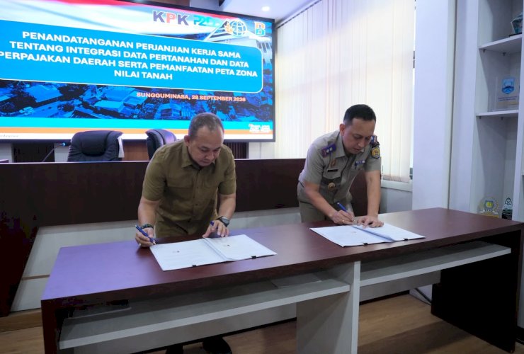 Bapenda dan BPN Gowa Teken PKS Integrasi Data Pertanahan dan Perpajakan