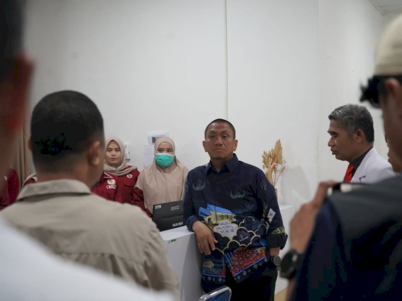 Bupati Luwu Timur, Irwan Bachri Syam, melakukan inspeksi mendadak (sidak) di RSUD I Lagaligo Wotu, Sabtu (29/08/2026). @Jejakfakta/dok. Humas Pemkab Lutim