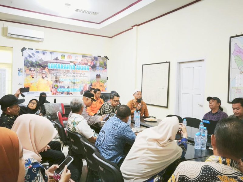 Finalisasi dokumen tersebut dilakukan melalui lokakarya akhir yang digelar di Ruang Rapat Kantor BPBD Luwu Timur, Kamis (6/8/2026). @Jejakfakta/dok. IST.