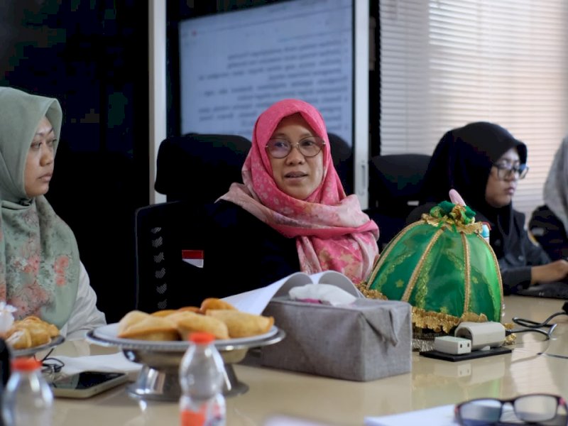 Ketua Bawaslu Sulsel, Mardiana Rusli, saat menghadiri kegiatan Diseminasi dan Penguatan Kompetensi Teknis Penegakan, Pencegahan, serta Penanganan Kekerasan Seksual (PPKS), di Kantor Bawaslu Sulsel, Makassar, pada Senin (28/9/2026). @Jejakfakta/dok. IST.