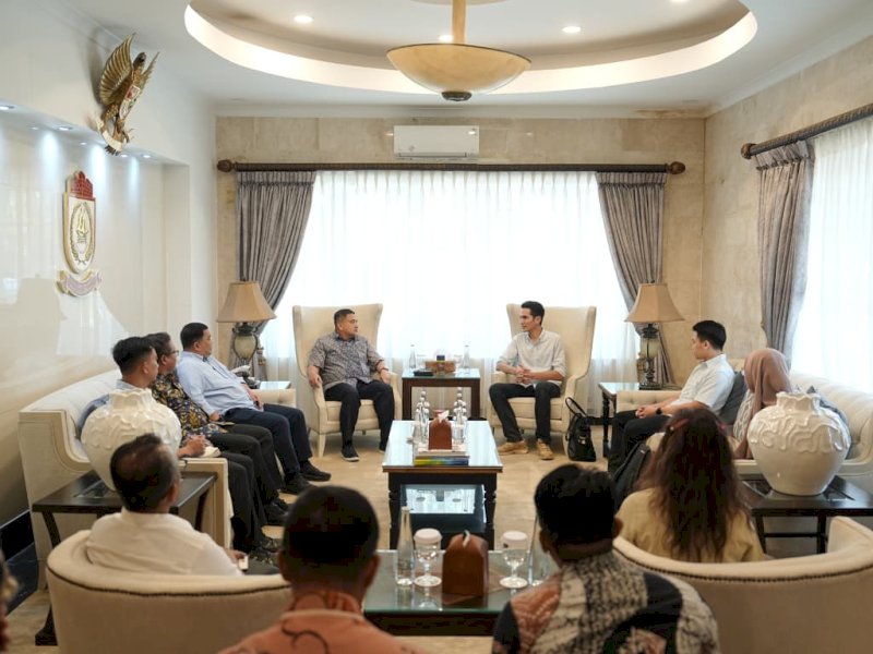 Perusahaan Oikos Earth saat audiensi bersama Wali Kota Makassar Munafri Arifuddin di Rumah Jabatan Wali Kota Makassar, Kamis (1/10/2026). @Jejakfakta/dok. Humas Pemkot Makassar