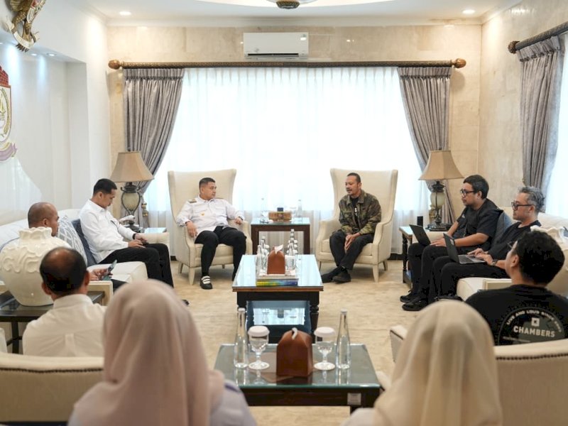 Rapat koordinasi antara Pemerintah Kota Makassar dan panitia Konferensi Musik Indonesia bersama Wali Kota Makassar Munafri Arifuddin di Rumah Jabatan Wali Kota Makassar, Rabu (30/9/2026). @Jejakfakta/dok. Humas Pemkot Makassar
