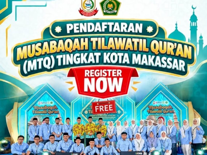 Pemerintah Kota Makassar melalui Bagian Kesejahteraan Rakyat (Kesra) resmi membuka pendaftaran Musabaqah Tilawatil Quran (MTQ) Tingkat Kota Makassar Tahun 2026. @Jejakfakta/dok. Humas Pemkot Makassar