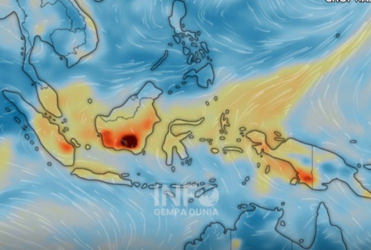 Topan Choi-wan Ubah Pola Angin, Sebaran Asap Karhutla di Indonesia Makin Meluas