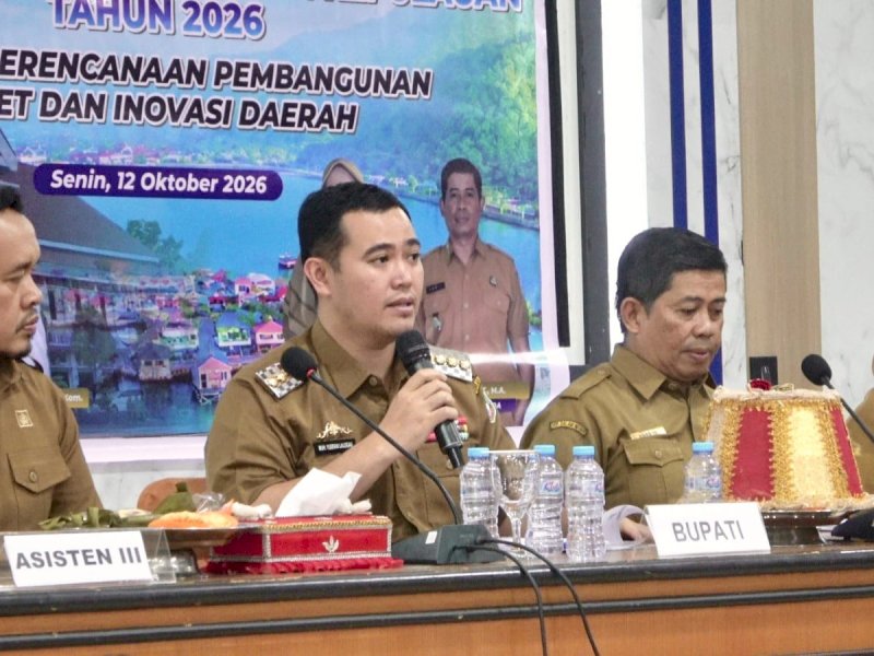 Sosialisasi Lomba Inovasi Daerah Kabupaten Pangkep Tahun 2026 yang digelar Badan Perencanaan Pembangunan, Riset dan Inovasi Daerah (Bapperida) di ruang rapat lantai 3 Kantor Bupati Pangkep, Senin (12/10/2026). @jejakfaktacom/Humas Pemda Pangkep.
