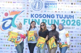 Kosong Tujuh Fun Run 2026 Diikuti 605 Peserta, Melebihi Target Panitia