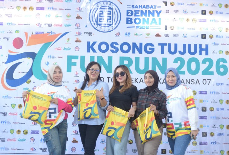 Kosong Tujuh Fun Run 2026 Diikuti 605 Peserta, Melebihi Target Panitia