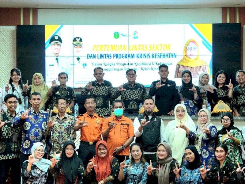 Pertemuan Lintas Sektor dan Lintas Program Krisis Kesehatan yang digelar Dinas Kesehatan Kabupaten Luwu Timur di Aula Sasana Praja Kantor Bupati Luwu Timur, Kamis (15/10/2026). @Jejakfakta/dok. IST.