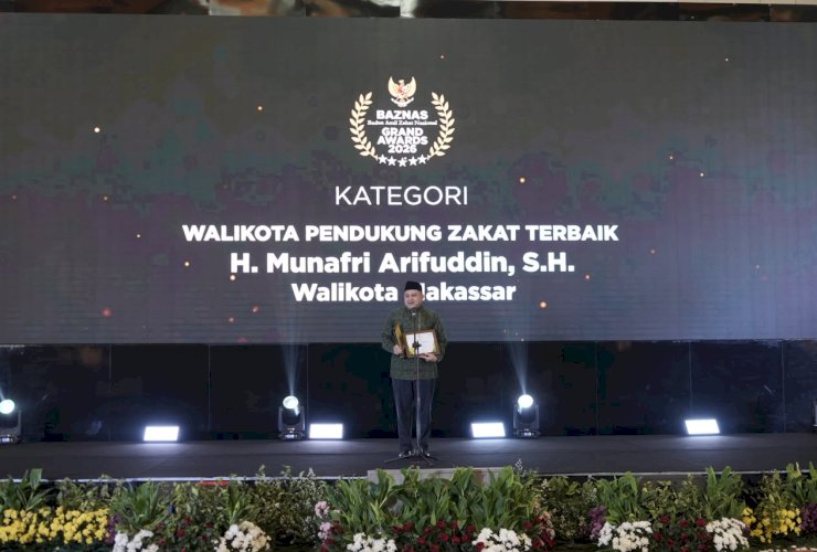 Wali Kota Munafri Raih Grand Baznas Award 2026, Targetkan Makassar Jadi Kota Filantropi Nasional